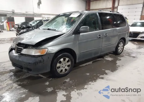 2002 Honda Odyssey Ex z USA, uszkodzony, nr VIN 2HKRL18602H549751